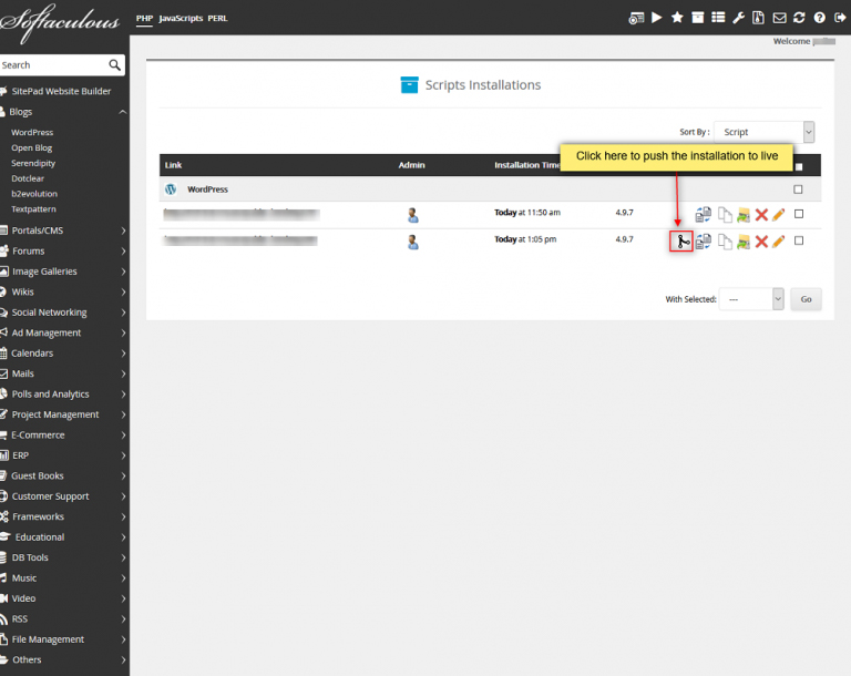 one click Staging Site for WordPress